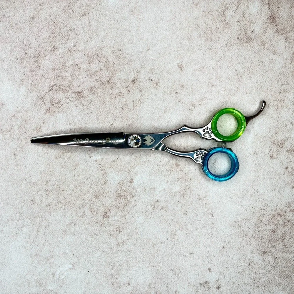 Freebird Grooming Shears Set: 6 Thinning, 7 Straight, 6.5 Curved Case - Picture 4 of 10
